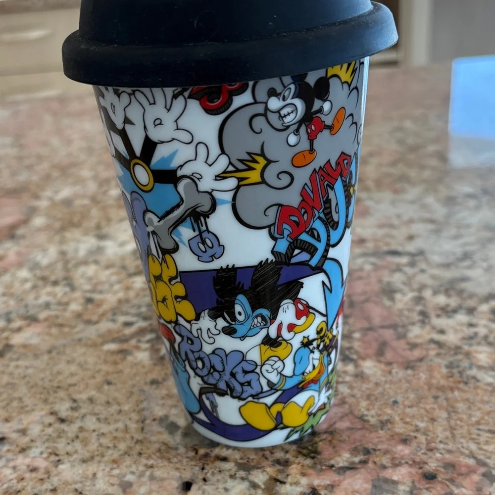 Colorful Disney Cartoon Travel Mug